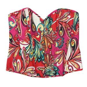 Alivila. Y Womens Size XXL Printed Corset Top NWT
